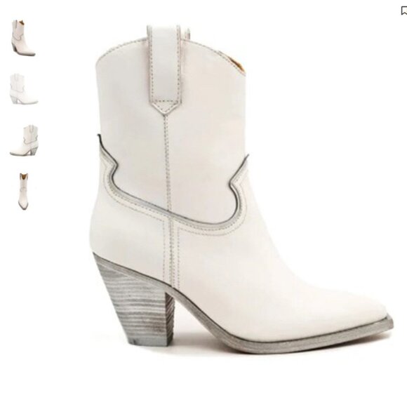 GOLO Off-White Genuine Sheep skin upper and Genuine Pig inside Western Boots - Picture 15 of 16